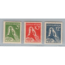 ARGENTINA 1932 GJ 723/5 SERIE COMPLETA DE ESTAMPILLAS NUEVAS MINT U$ 13.75